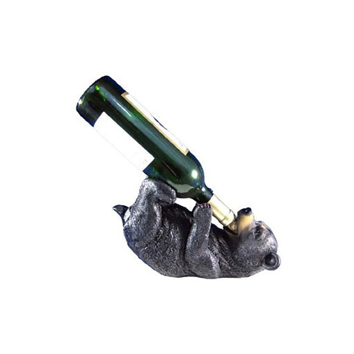 Playful Bear Cub Wine Bottle Holder Kitchen Decor Image 2