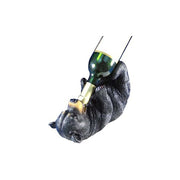 Playful Bear Cub Wine Bottle Holder Kitchen Decor Image 3