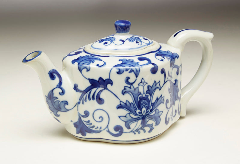 AA Importing 59804 Blue And White Ceramic Tea Pot Image 1