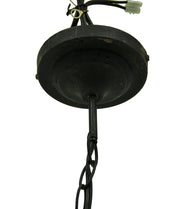 Vintage Industrial Black Metal Wire Cage Pendant Lamp 14 Inch Image 3