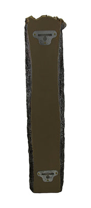 Whitetail Deer Head on Weathered Log Hand-Painted Rustic Wall-Mounted 4-Bottle Resin Wine Holder - 19 Inches High - Unique