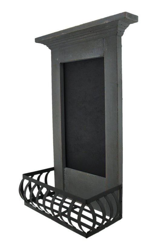 Light Blue 5.7x11x18.5 Wood Wall Chalkboard Image 2