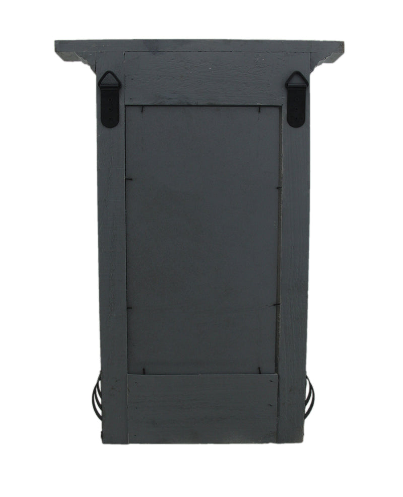 Light Blue 5.7x11x18.5 Wood Wall Chalkboard Image 3