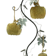Metallic Gold Autumn Harvest Metal Art Wall Sculpture Image 3