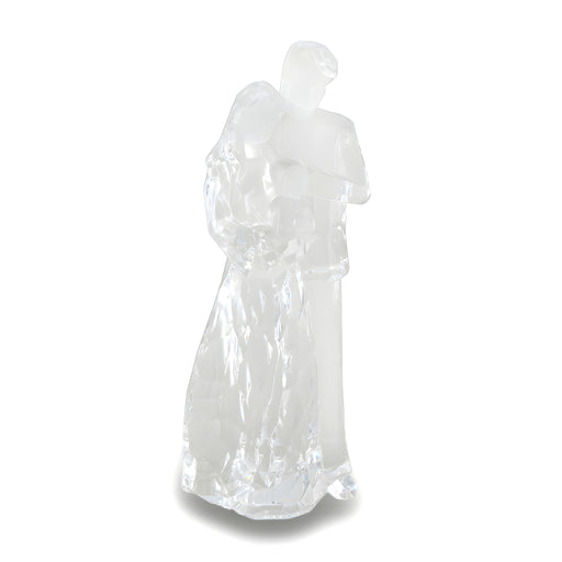 Mom Dad And Child Family Clear Acrylic Statue Image 1
