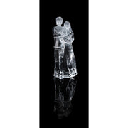 Mom Dad And Child Family Clear Acrylic Statue Image 3