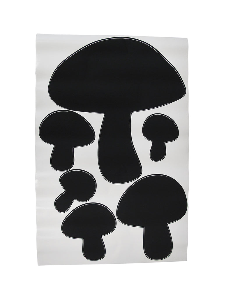 Children`s Chalkals Mushrooms Chalkboard Wall Decals Image 1