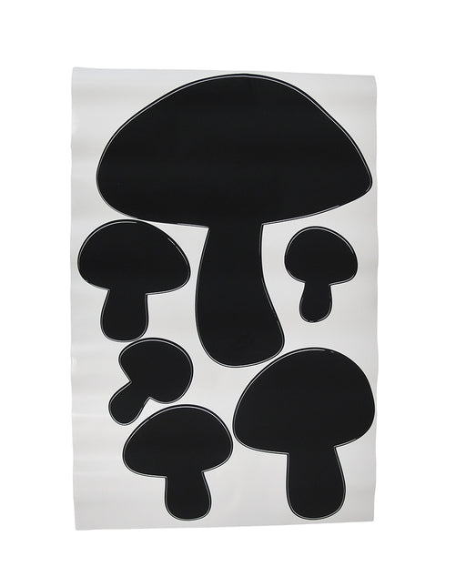 Children`s Chalkals Mushrooms Chalkboard Wall Decals Image 1