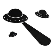 Childrens Chalkals Alien Invasion UFO Spaceship Chalkboard Kids Room Wall Decals Image 1