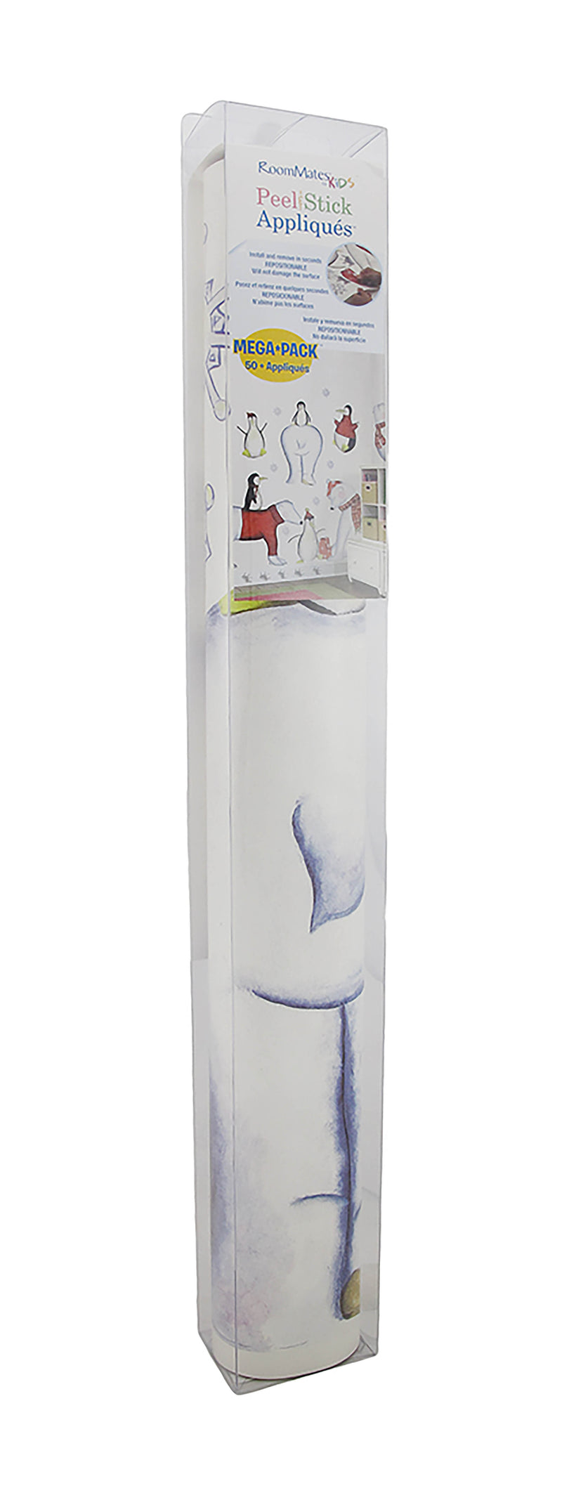 Polar Bear and Penguins Reusable Peel and Stick Wall Decal Set Image 2