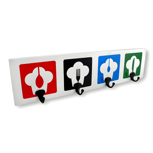 Chef Hats Four Hook Wall Plaque Image 1