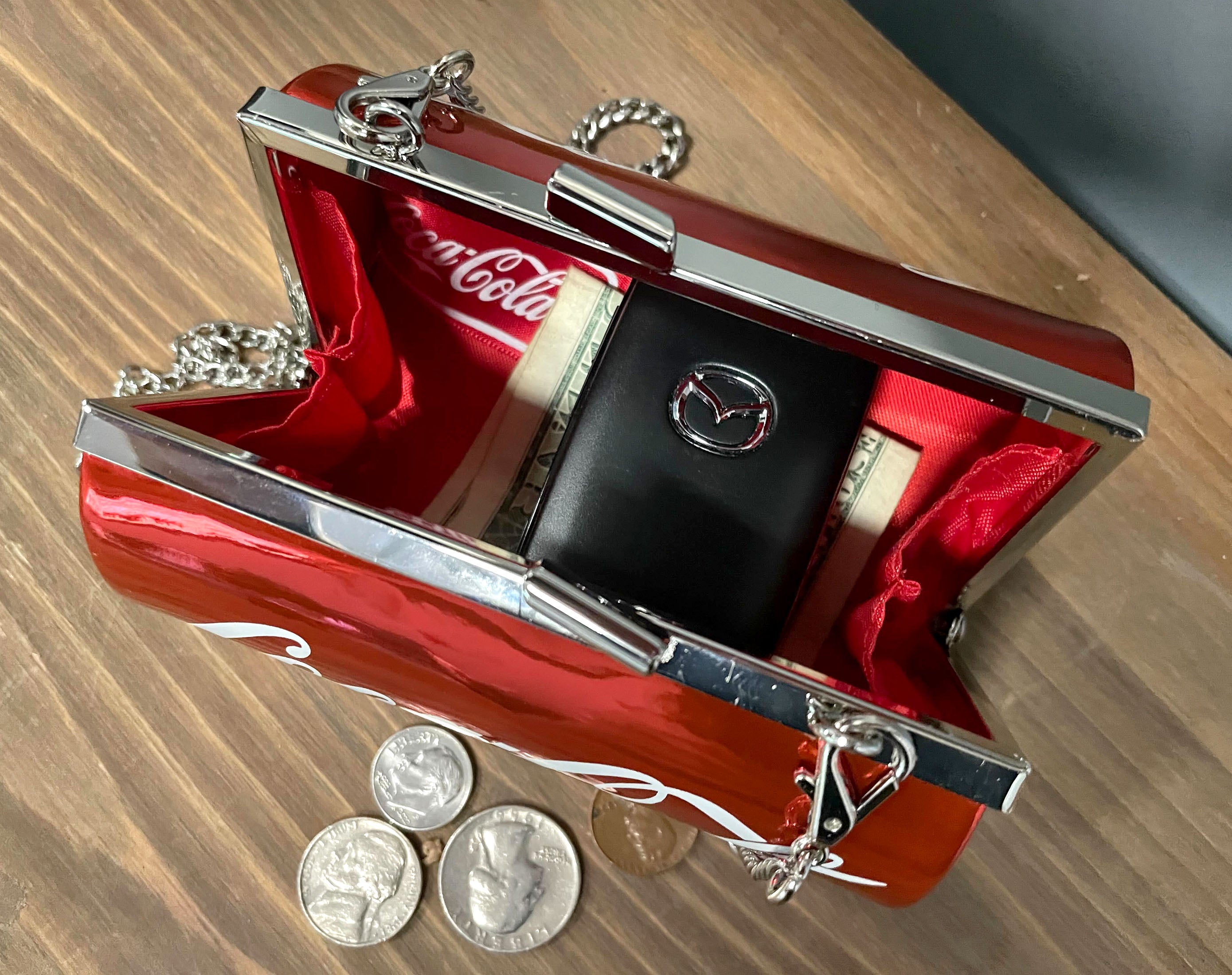 Licensed Coca-Cola Classic Can Evening Bag Coke Clutch — Zeckos
