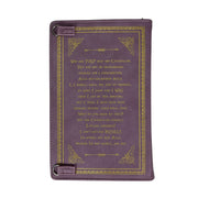 Book Crossbody Bag, Alice in Wonderland Lavender Vinyl 9.25 Inch Image 5