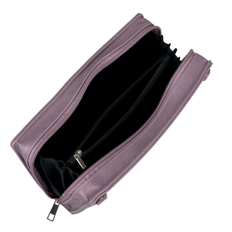 Book Crossbody Bag, Alice in Wonderland Lavender Vinyl 9.25 Inch Image 6