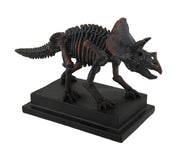 Antique Bronze Finish Mounted Triceratops Skeleton Statue Image 1