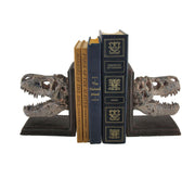 Set of 2 Tyrannosaurus Rex T-Rex Skull Bookends Image 2