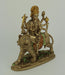 Goddess Durga, the Divine Protector Bronze Finish Resin Statue - Hindu Mother Goddess Riding a Tiger, Symbolizing Strength,