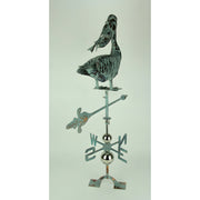 Verdigris Patina Metal Pelican Weather Vane with Roof Mount Image 3