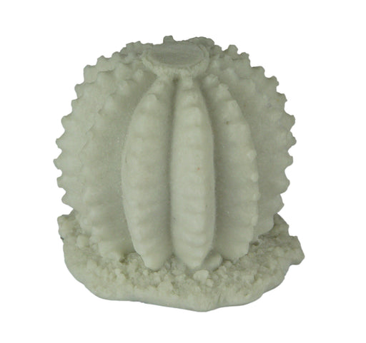White Sandstone Finish Ball Cactus Statue Small Image 1