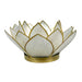 White Capiz Shell Lotus Flower Small Tealight Decorative Candle Holder Home Decor Image 2