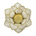 White Capiz Shell Lotus Flower Small Tealight Decorative Candle Holder Home Decor Image 3