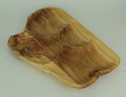 Natural Fir Tree Root 4-Section Snack Serving Tray Image 2