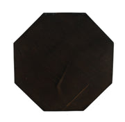 Dark Brown Wooden Geometric Hexagon Crystal Display Shelf Image 3