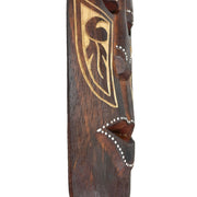 Artisan-Carved Set of 5 Hand-Crafted Wooden African Animal Wall Masks: Unique Tribal Art Sculptures - Each 20 Inches High -