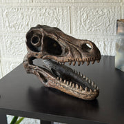 Velociraptor Skull - Image 4 - Things2Die4 Velociraptor Statue, 7 Inch Brown Resin Open-Jaw