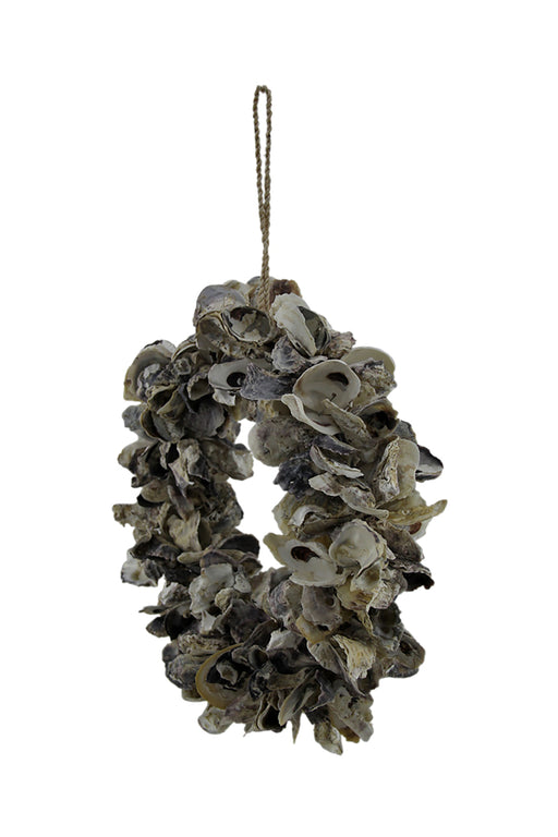 Natural Oyster Shell Indoor/Outdoor 18 inch Accent Wreath Image 2