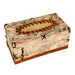 Things2die4 Rectangle Birch Bark Tissue Box Cover, Wood Tissue Holder with Natural Tan Finish, 10 Inches Wide X 5.5 Inches