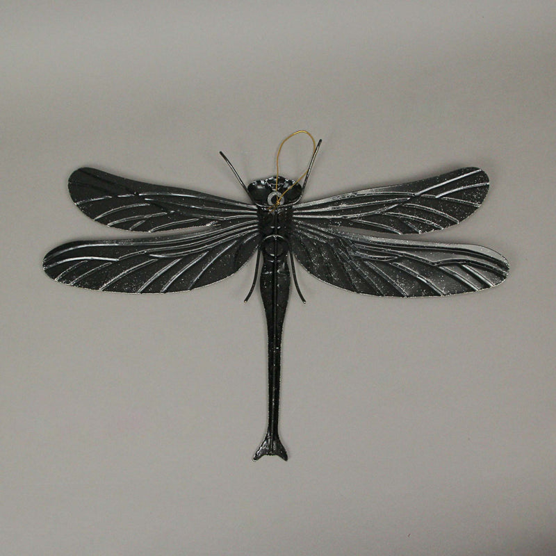 Enchanting Set of 3 Multicolor Metal Dragonfly Hanging Wall Sculptures -  indoor or Outdoor Decor  - Home and Garden Art -