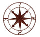 Red - Image 3 - Weathered Metal Indoor/Outdoor Nautical Compass Rose Wall Décor Hanging 28 Inch