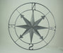 Silver - Image 3 - Distressed Grey Metal Nautical Compass Rose Wall Décor - Easy Installation - A 28-Inch Diameter Maritime