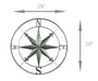 Silver - Image 4 - Distressed Grey Metal Nautical Compass Rose Wall Décor - Easy Installation - A 28-Inch Diameter Maritime