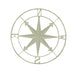 Off-white - Image 6 - Large Antique White Nautical Compass Rose Wall Art - Easy To Hang- 28-inch Diameter Metal Sculpture for