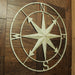 Off-white - Image 8 - Large Antique White Nautical Compass Rose Wall Art - Easy To Hang- 28-inch Diameter Metal Sculpture for