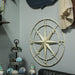 Off-white - Image 4 - Large Antique White Nautical Compass Rose Wall Art - Easy To Hang- 28-inch Diameter Metal Sculpture for