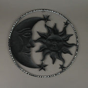 Moon Right - Image 3 - Enchanting Celestial Harmony: Rustic Aged Metal Sun, Moon, and Stars Wall Hanging Decor - Artful