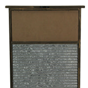 Vintage-Inspired Wood and Metal Washboard Wall Décor, 24 Inches High - Add Rustic Charm to Your Laundry Room with Antique