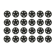 Set of 24 Rustic Brown Cast Iron Western Star Drawer Pulls and Cabinet Knobs - Perfect for Cabinets, Dressers, and Closet