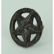 Set of 24 Rustic Brown Cast Iron Western Star Drawer Pulls and Cabinet Knobs - Perfect for Cabinets, Dressers, and Closet