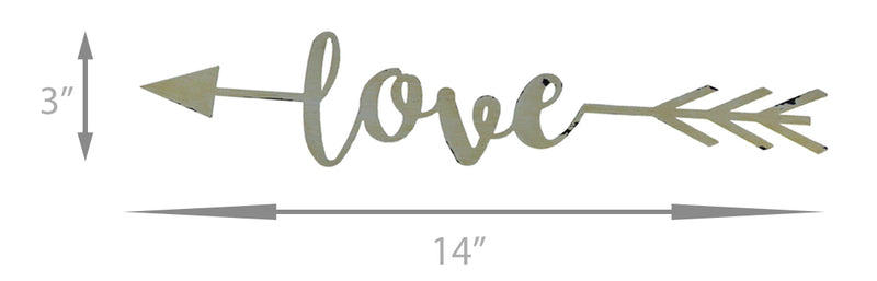Shabby Chic Family Love Home and Faith 4 Piece Wall Arrow Set Modern Farmhouse Décor Image 4