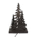 Wild West Lodge Decor: Rustic Brown Metal Horse in Forest Silhouette Accent Lamp, 12.25 Inches High, Unique Western, Cabin