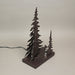 Wild West Lodge Decor: Rustic Brown Metal Horse in Forest Silhouette Accent Lamp, 12.25 Inches High, Unique Western, Cabin