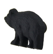 12-Piece Set of Matte Black Forest Bear Cast Iron Furniture Drawer Pulls or Cabinet Knobs - Perfect for Western, Wildlife,