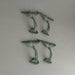 Green - Image 4 - Green Verdigris Cast Iron Decorative Whale Tail Wall Hook Coastal Decor Set of 4