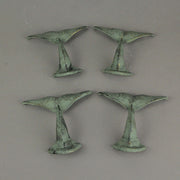 Green - Image 5 - Set of 4 Verdigris Green Cast Iron Whale Tail Wall Hooks - Coastal Elegance for Hanging Keys, Coats, and