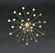 Gold - Image 3 - Jeweled Metal Sunburst Wall Mounted Hanging Sculpture Set of 3 Mid Century Modern Décor