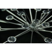 Silver - Image 8 - Set of 3 Silver Starburst Jeweled Metal Decorative Wall Sculptures: Intricate Rhinestone and Crystal
